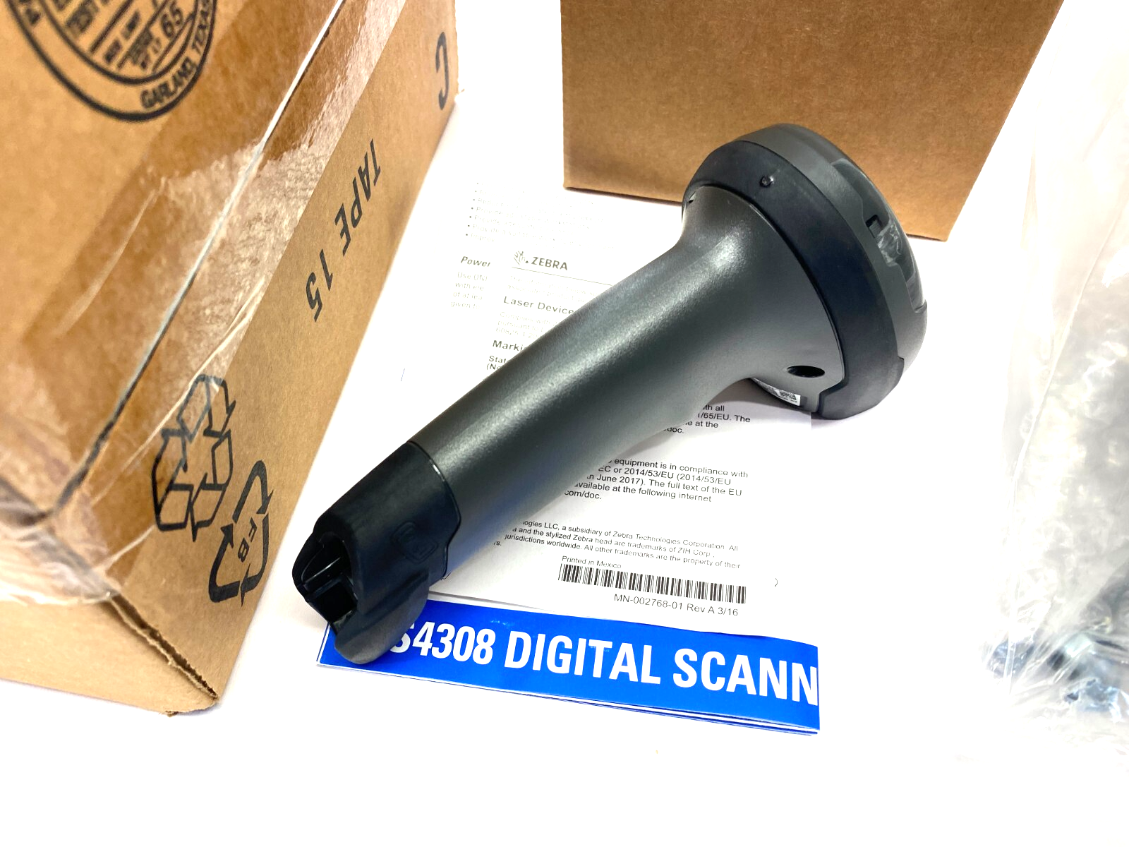 Zebra Symbol DS4308-SR00007ZZWW Handheld Digital Barcode Scanner w/ Stand - Maverick Industrial Sales
