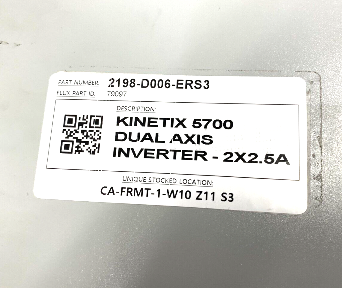 Allen Bradley 2198-D006-ERS3 Ser. A Kinetix 5700 Dual-Axis Inverter 2x2.5A - Maverick Industrial Sales