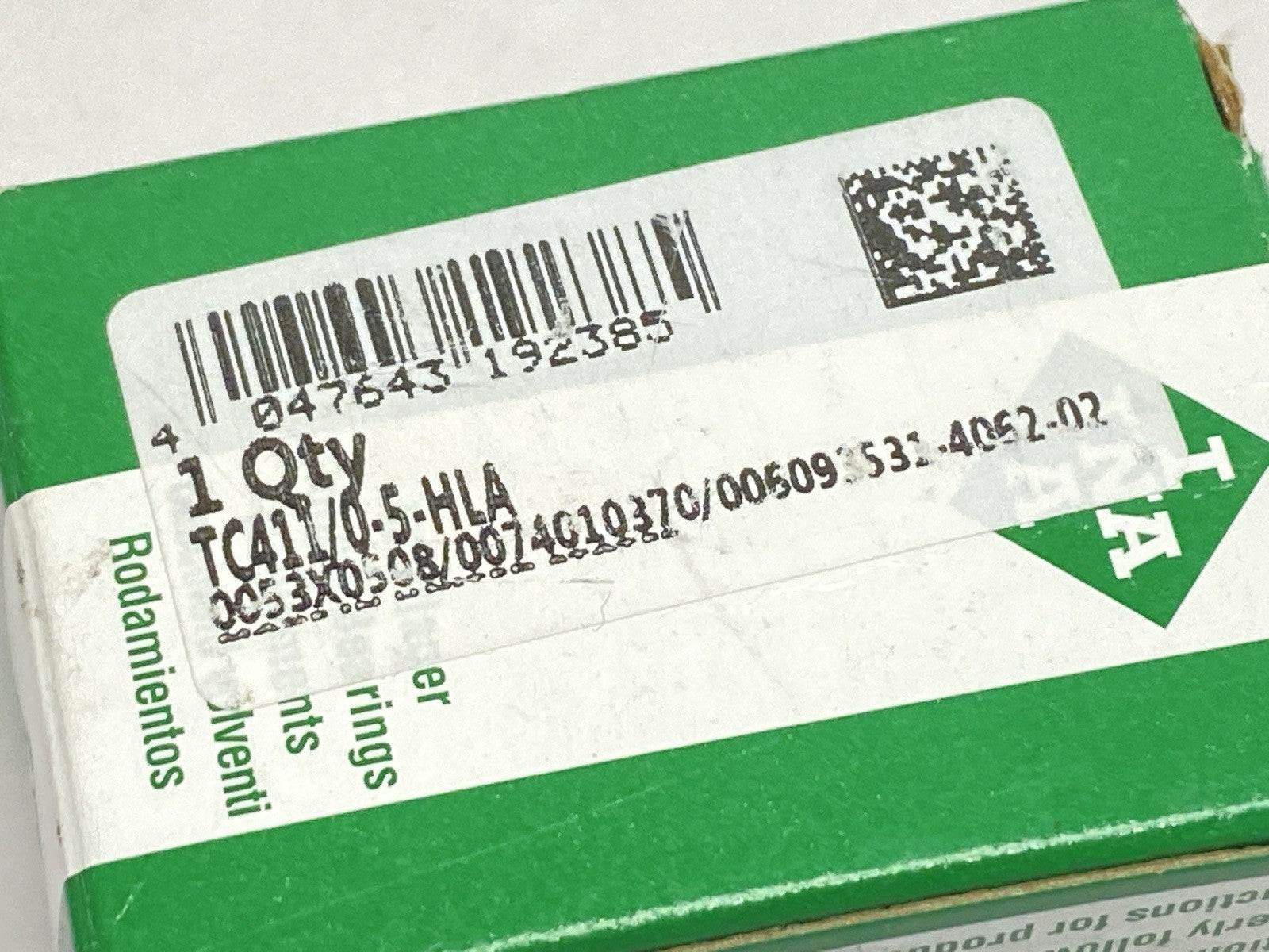 TC411/0-5-HLA | INA Needle Thrust Bearing 0.250" Bore LOT OF 2 - New - Maverick Industrial Sales