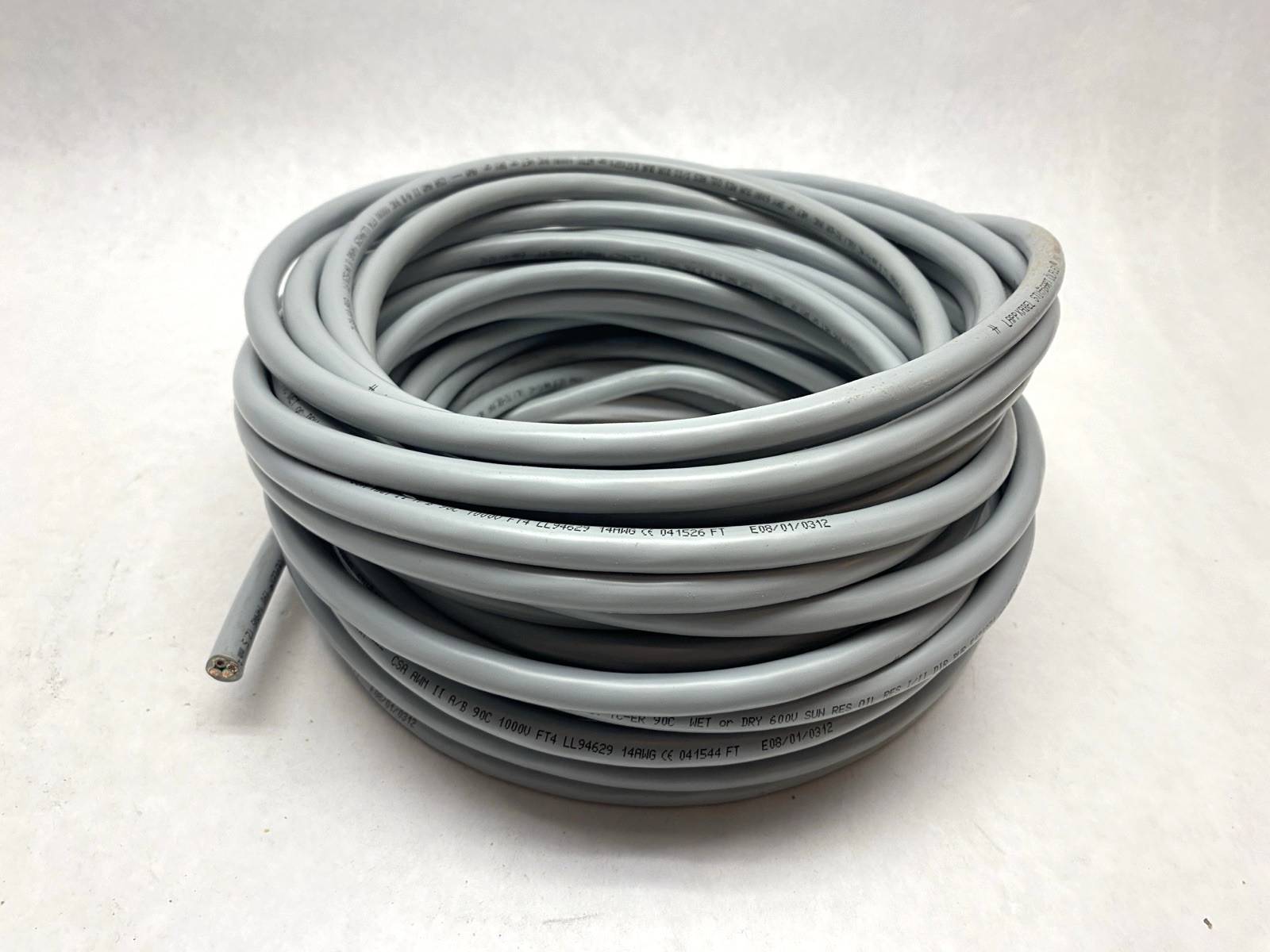 LAPP 601404 Cable OLFLEX 190 4G2.5 14/4C 65 FT 4C 14 AWG Gray - Maverick Industrial Sales