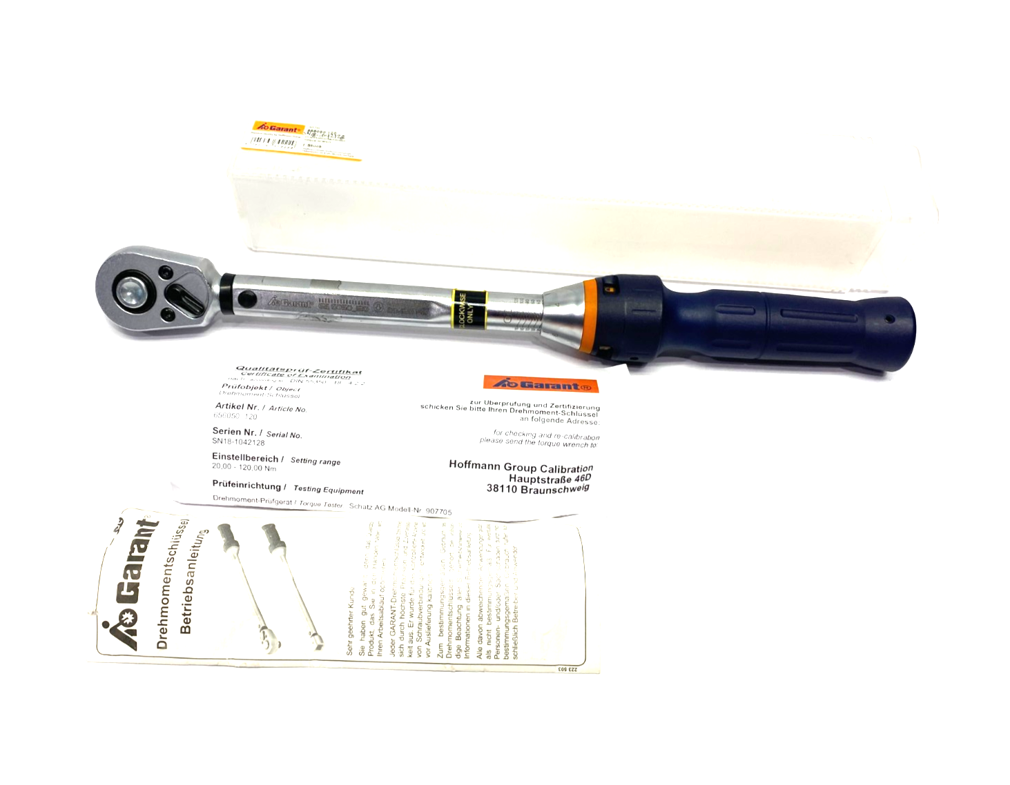 Garant 656050-120 Automatic Triggering Torque Wrench w Setting Scale 65 6050-120 - Maverick Industrial Sales