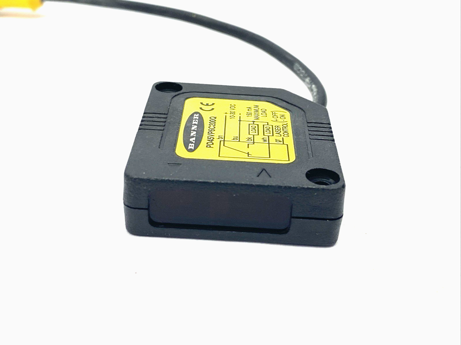 PD45VP6C200Q | Banner PicoDot Convergent Laser Photoelectric Sensor, 203mm, 48324 - Used - Maverick Industrial Sales