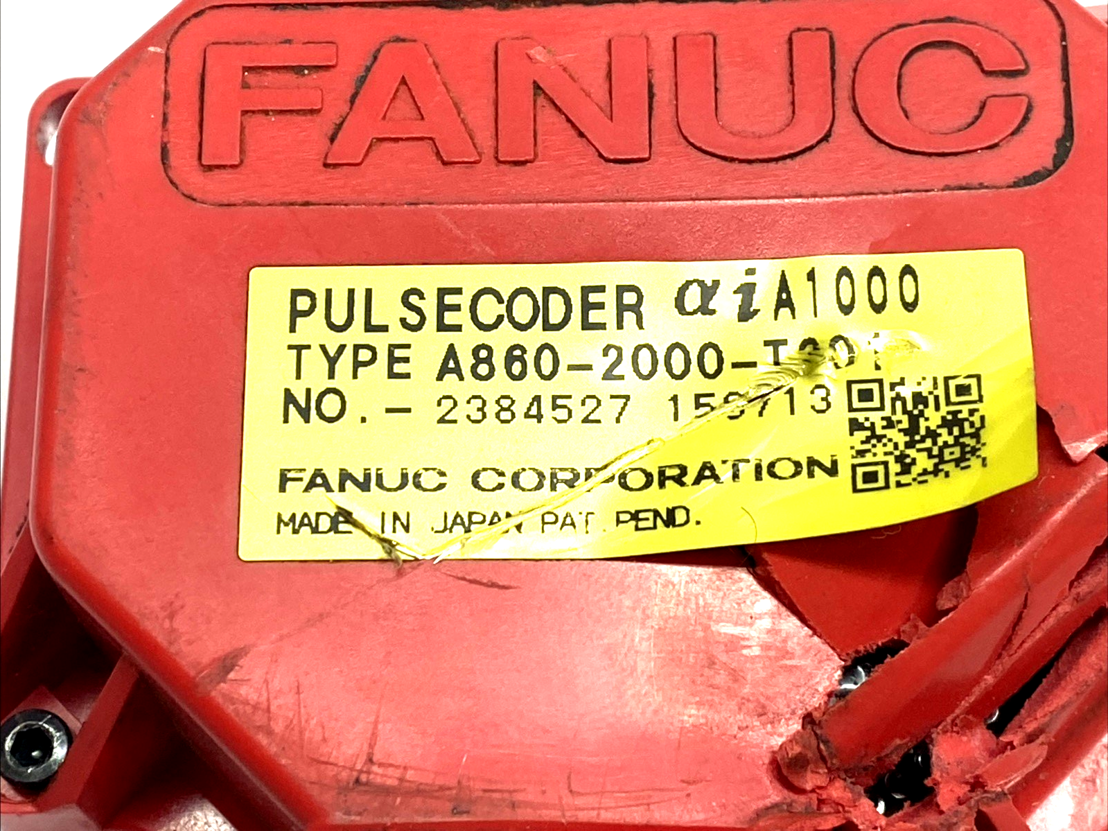 A860-2000-T301 | Fanuc Alpha iA1000 Pulse Coder 10-Pin IP65 - For parts or not working - Maverick Industrial Sales