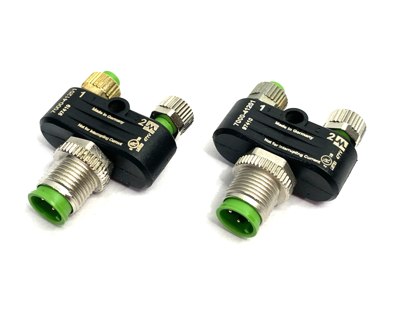 7000-41201-0000000 | Murrelektronik T-Coupler M12 male / 2x M8 female LOT OF 2 - Used - Maverick Industrial Sales