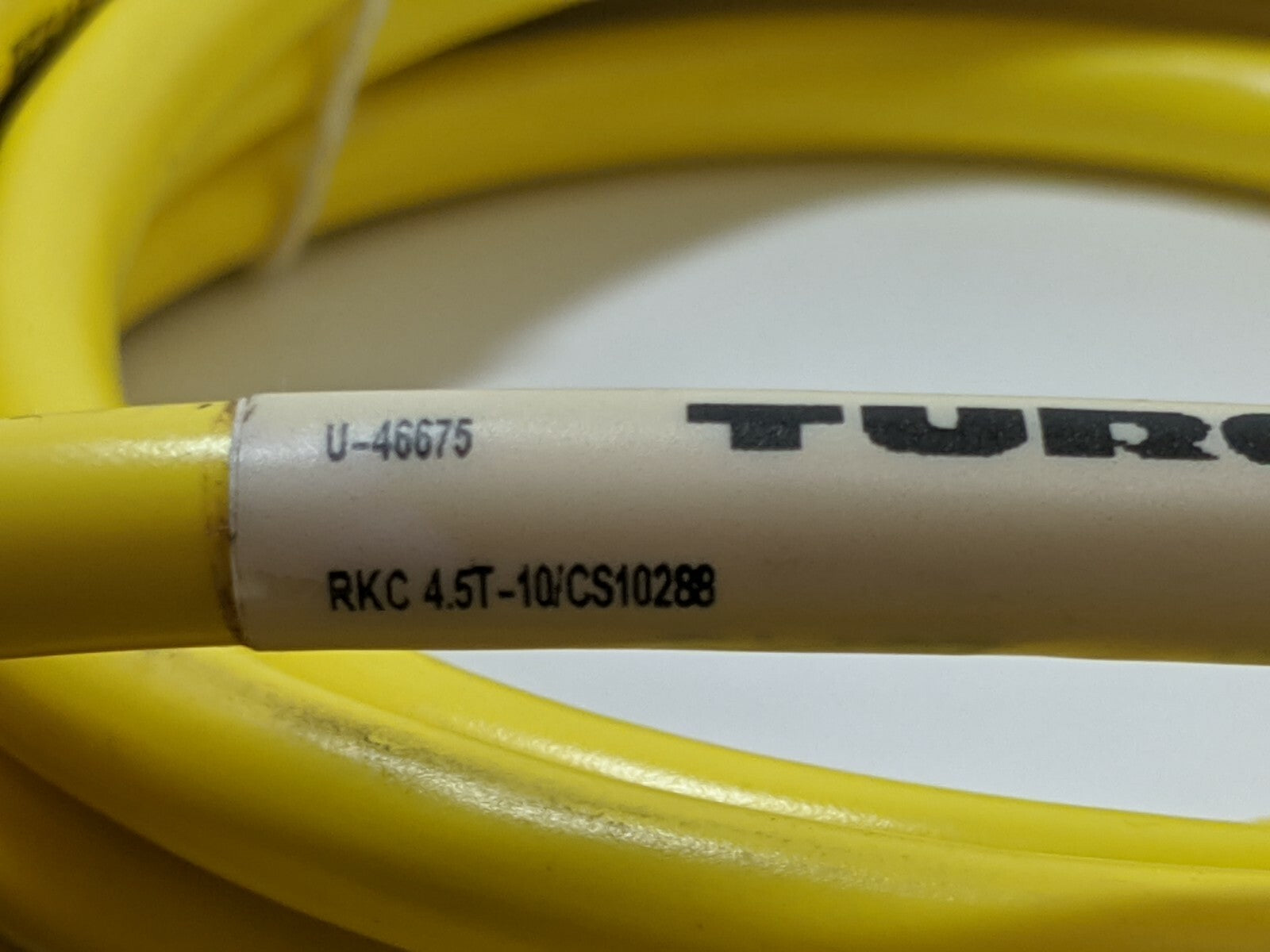 Turck RKC 4.5T-10/CS10288 Eurofast M12 5 Pin Female Straight 10m Cordset U-46675 - Maverick Industrial Sales