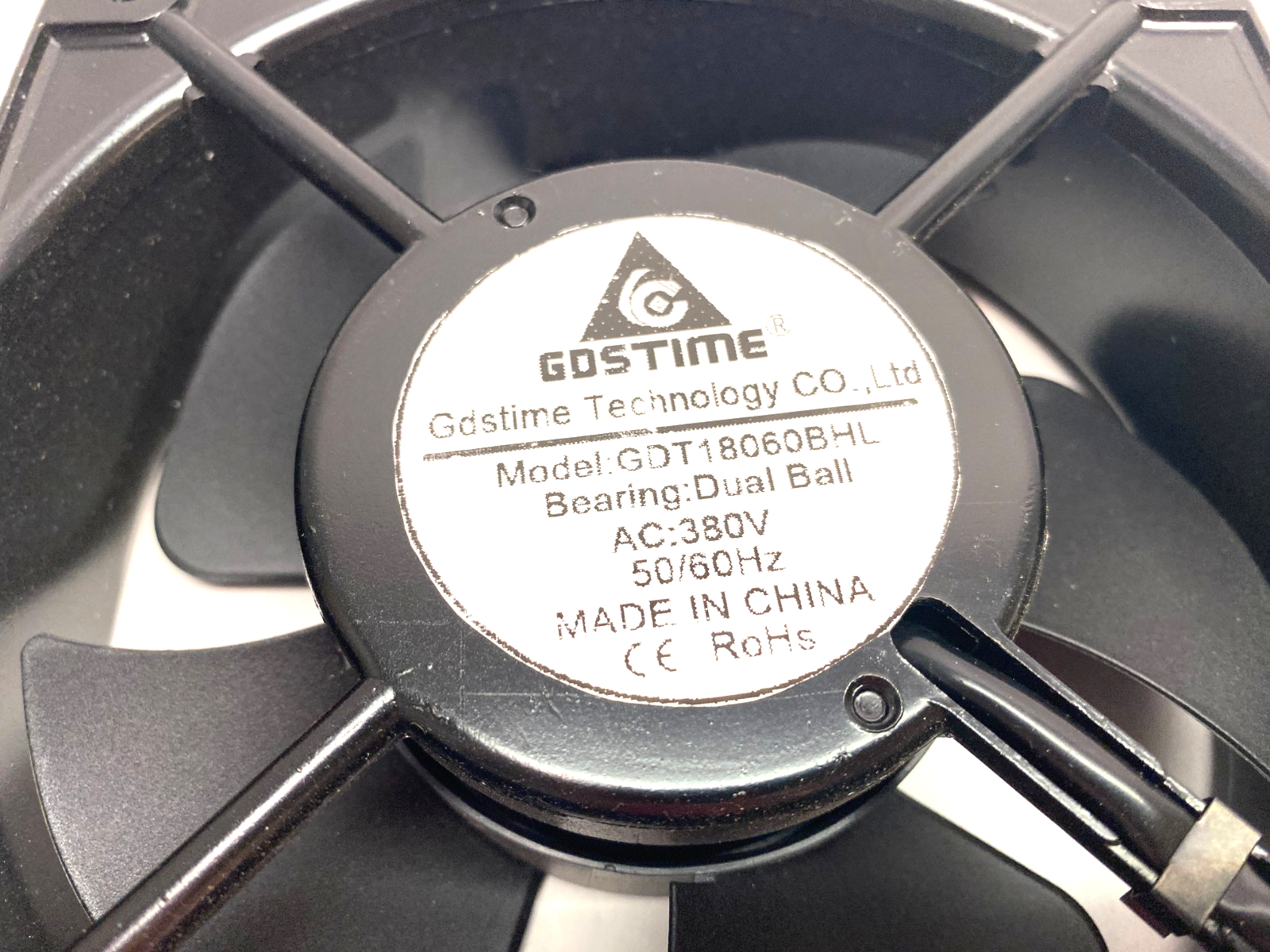 GDS Time GDT18060BHL Axial Cooling Fan 180x180x60mm 380VAC - Maverick Industrial Sales