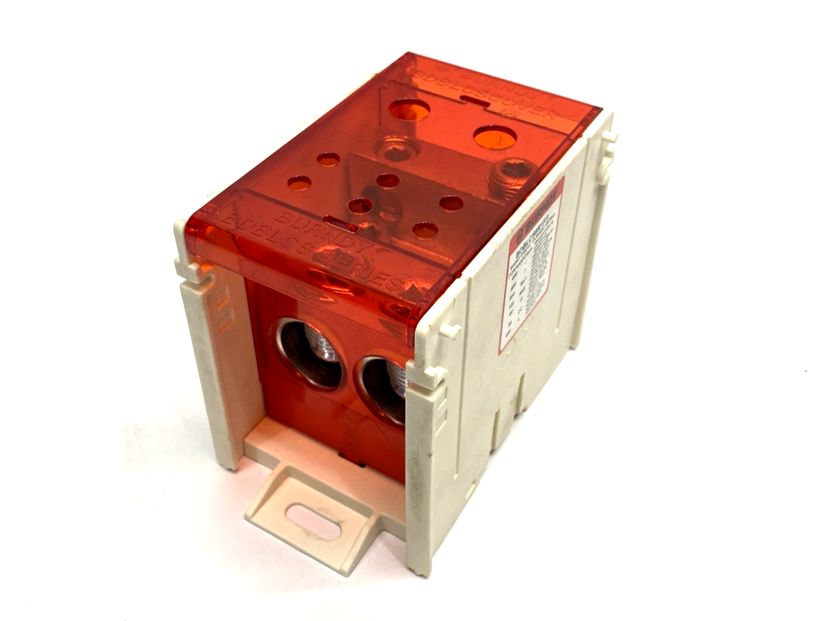BDBLCS6R1FS | Burndy 1-Pole Finger-Safe Power Distribution Block 600V 760A - New – Open box - Maverick Industrial Sales