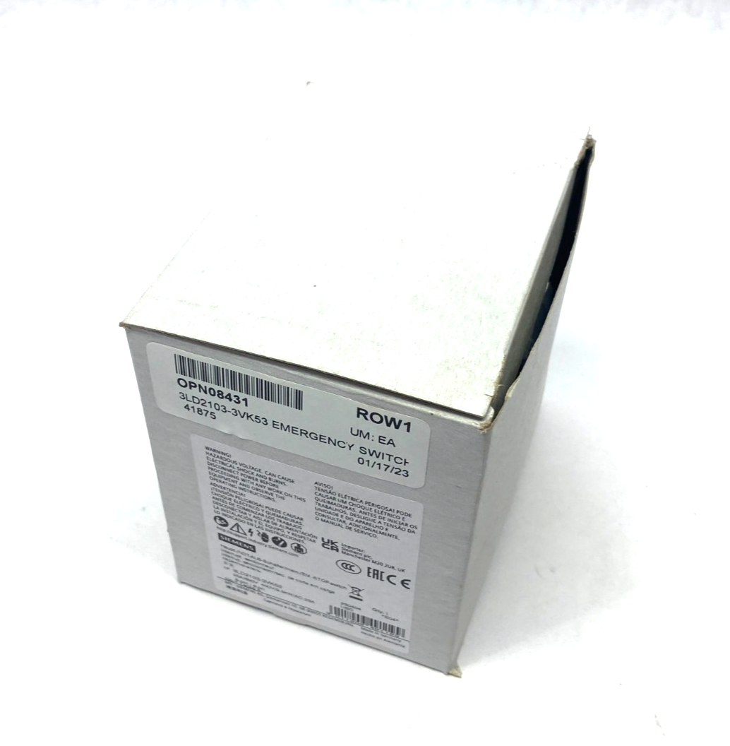 Siemens 3LD2103-3VK53 SENTRON Rotary Emergency Switch Disconnector 6-Pole - Maverick Industrial Sales