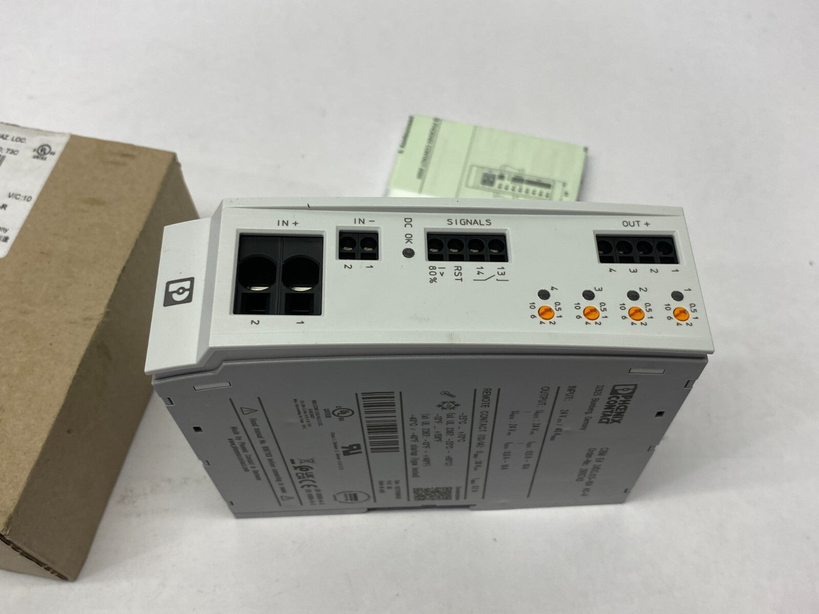 Phoenix Contact CBM E4 24DC/0.5-10A NO-R Electronic Circuit Breaker 2905743 - Maverick Industrial Sales
