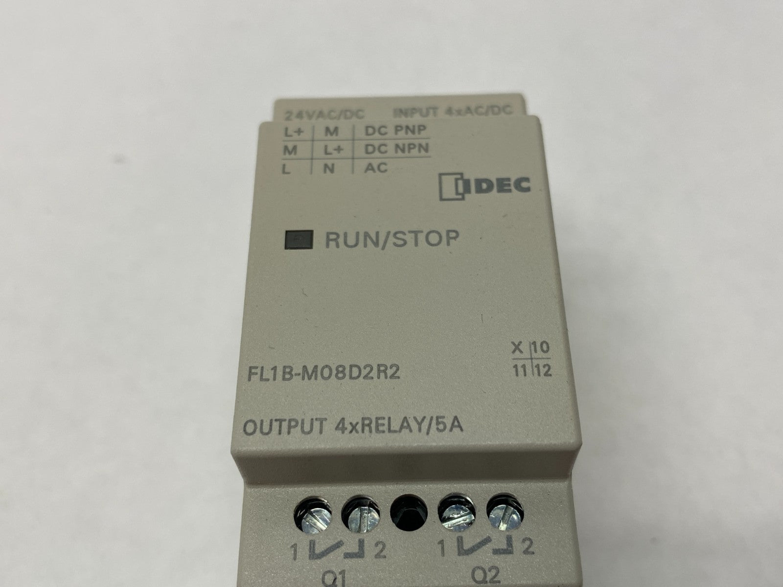 FL1B-M08D2R2 | IDEC SmartRelay Digital Expansion Module, 24VAC/DC, Relay Output - Used - Maverick Industrial Sales