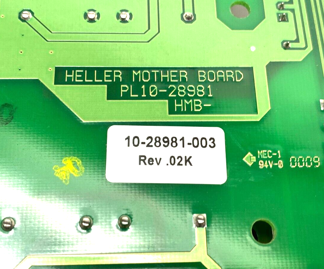 Heller PL10-28981 Reflow Oven Motherboard Rev .02K 10-28981-003 - Maverick Industrial Sales