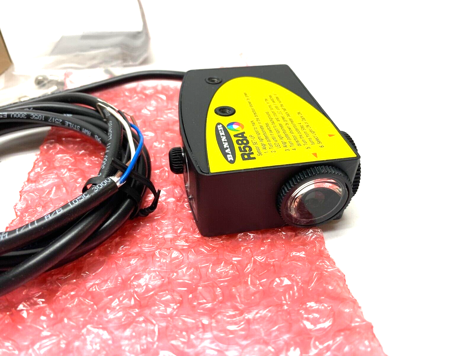 Banner R58ACG2 Registration Mark Sensor Green Perpendicular Beam 10221 - Maverick Industrial Sales