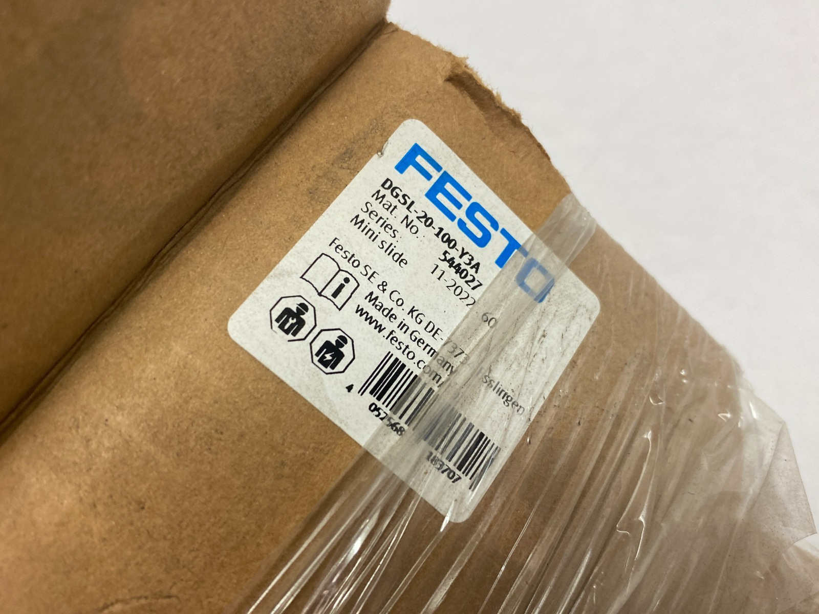 Festo DGSL-20-100-Y3A Mini Slide 100mm Stroke 544027 - Maverick Industrial Sales