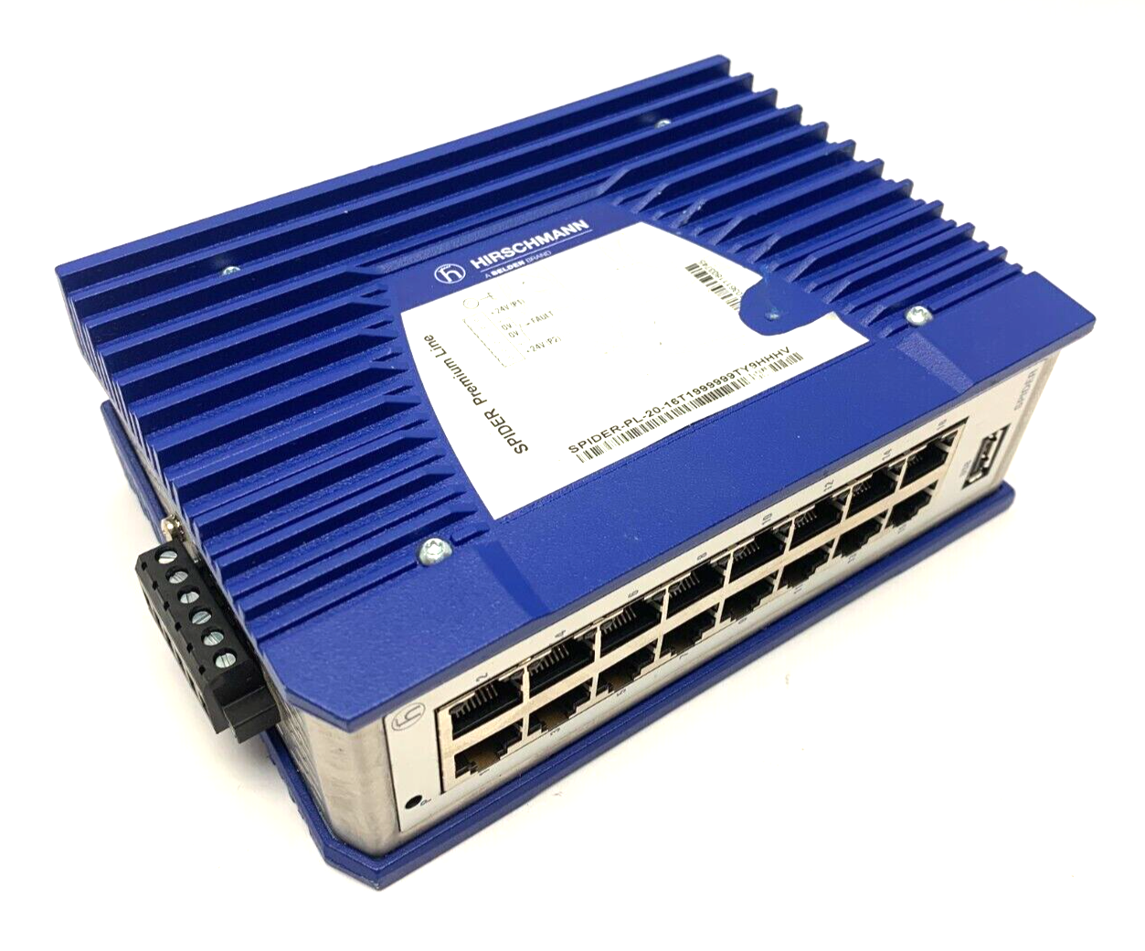 Hirschmann SPIDER-PL-20-16T1999999TY9HHHV Ethernet Switch DIN Rail Mount - Maverick Industrial Sales