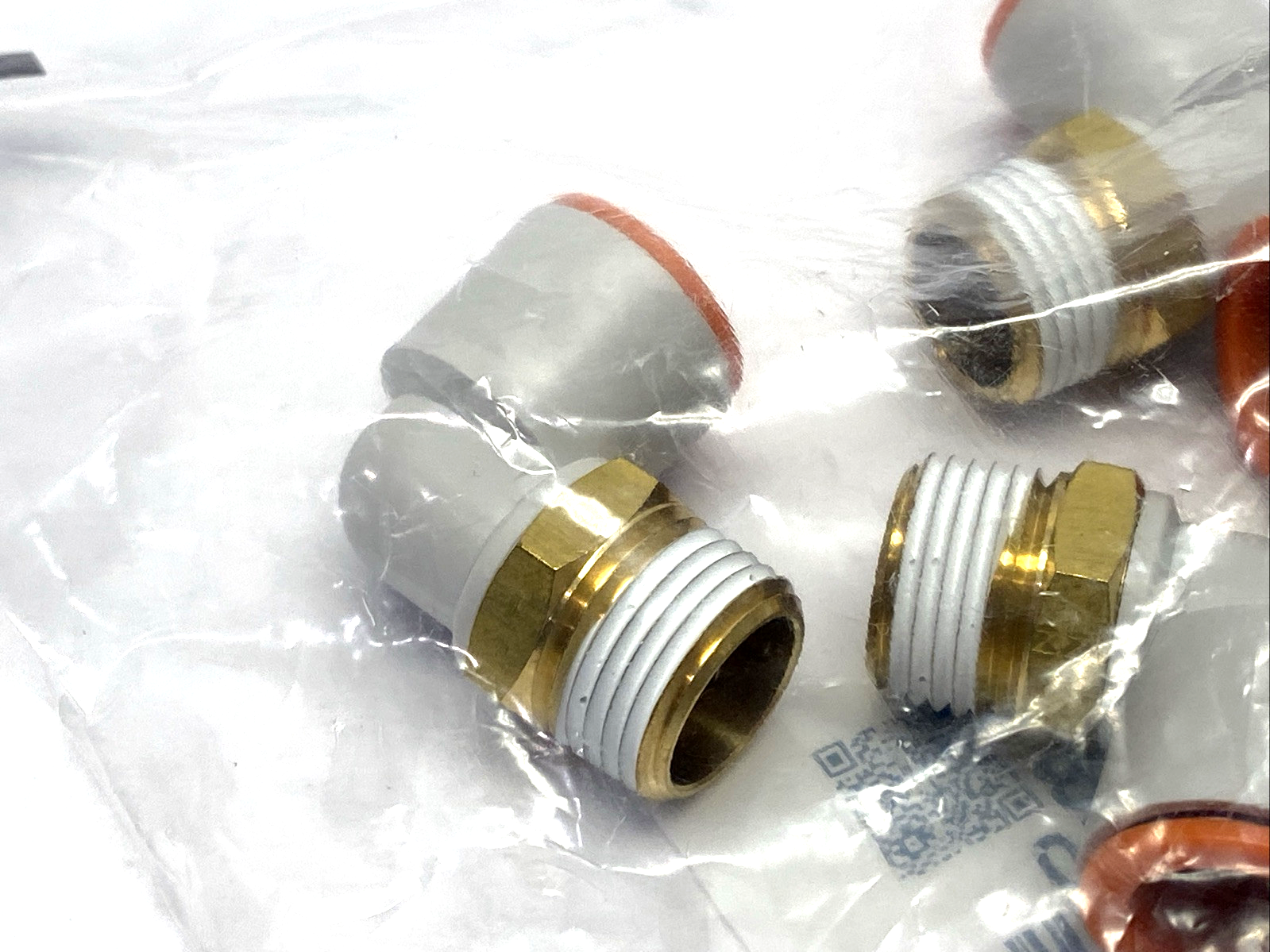 SMC KQ2L13-36AS Male Elbow Fitting 1/2" Tube O.D. 3/8" NPT 10-PACK - Maverick Industrial Sales