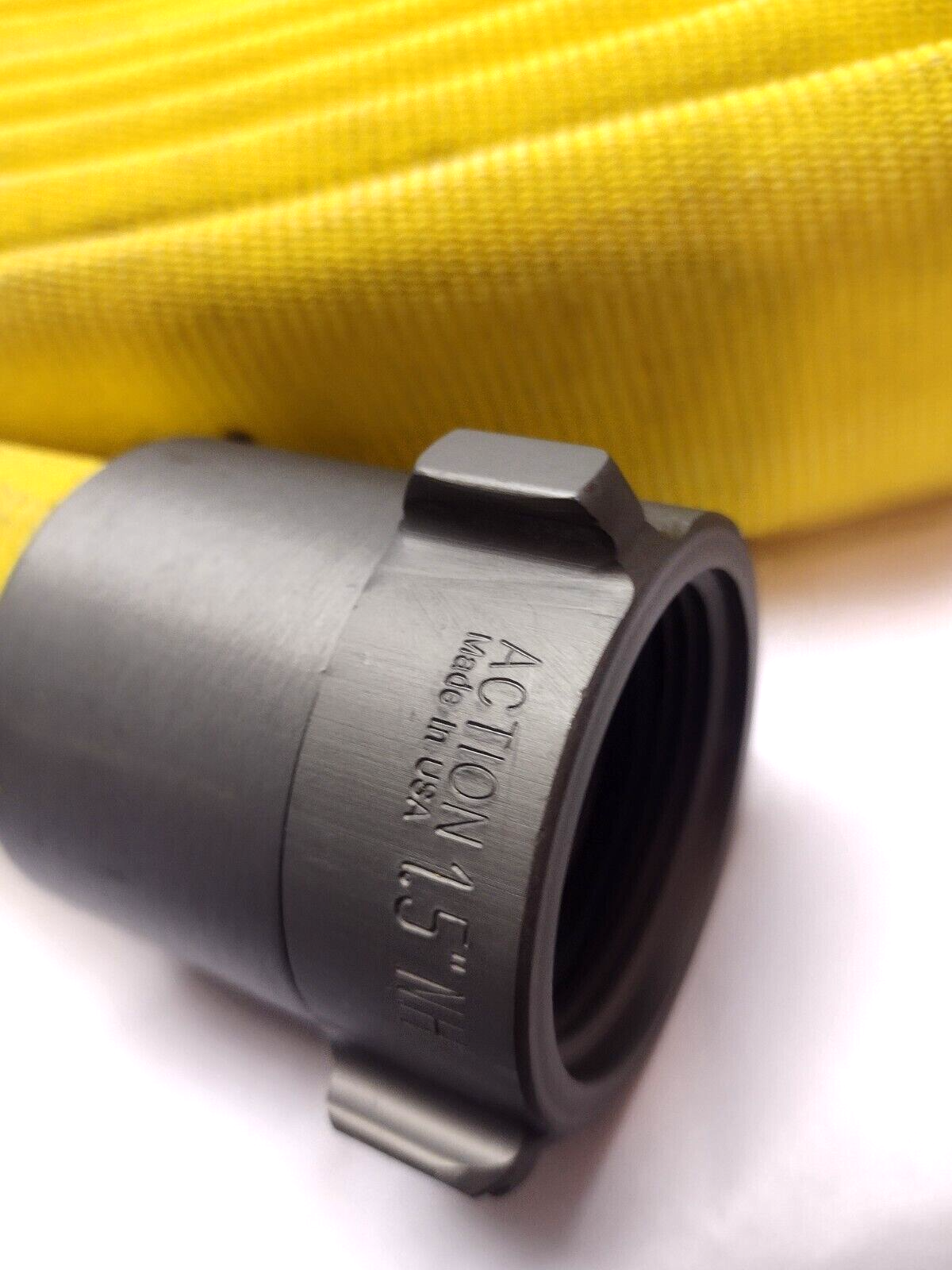 FireEquip 600 Standpipe Firehose 1-1/2 x 50, Yellow 1.5 Inch x 50 Feet - Maverick Industrial Sales