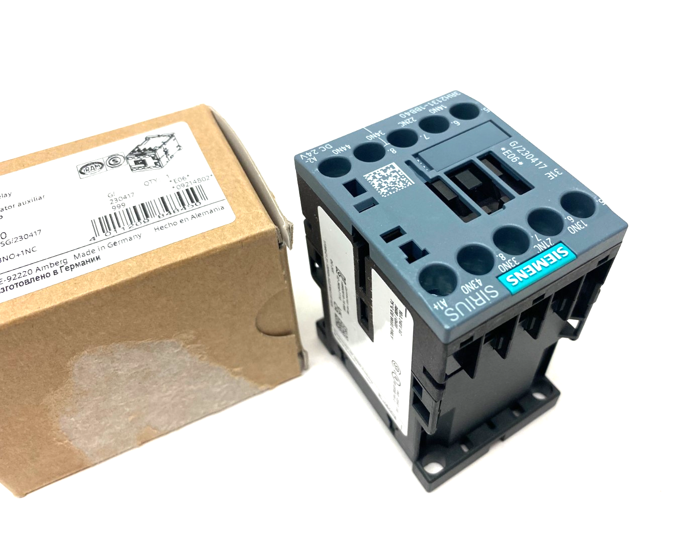 Siemens 3RH2131-1BB40 Sirius Contactor 10A, 230V, 31E 3NO+1NC - Maverick Industrial Sales