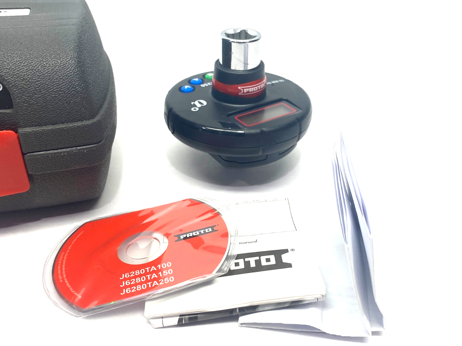 Proto J6280TA250 Digital Torque and Angle Adapter 1/2" Drive 12.5-250.7 ft/lb - Maverick Industrial Sales