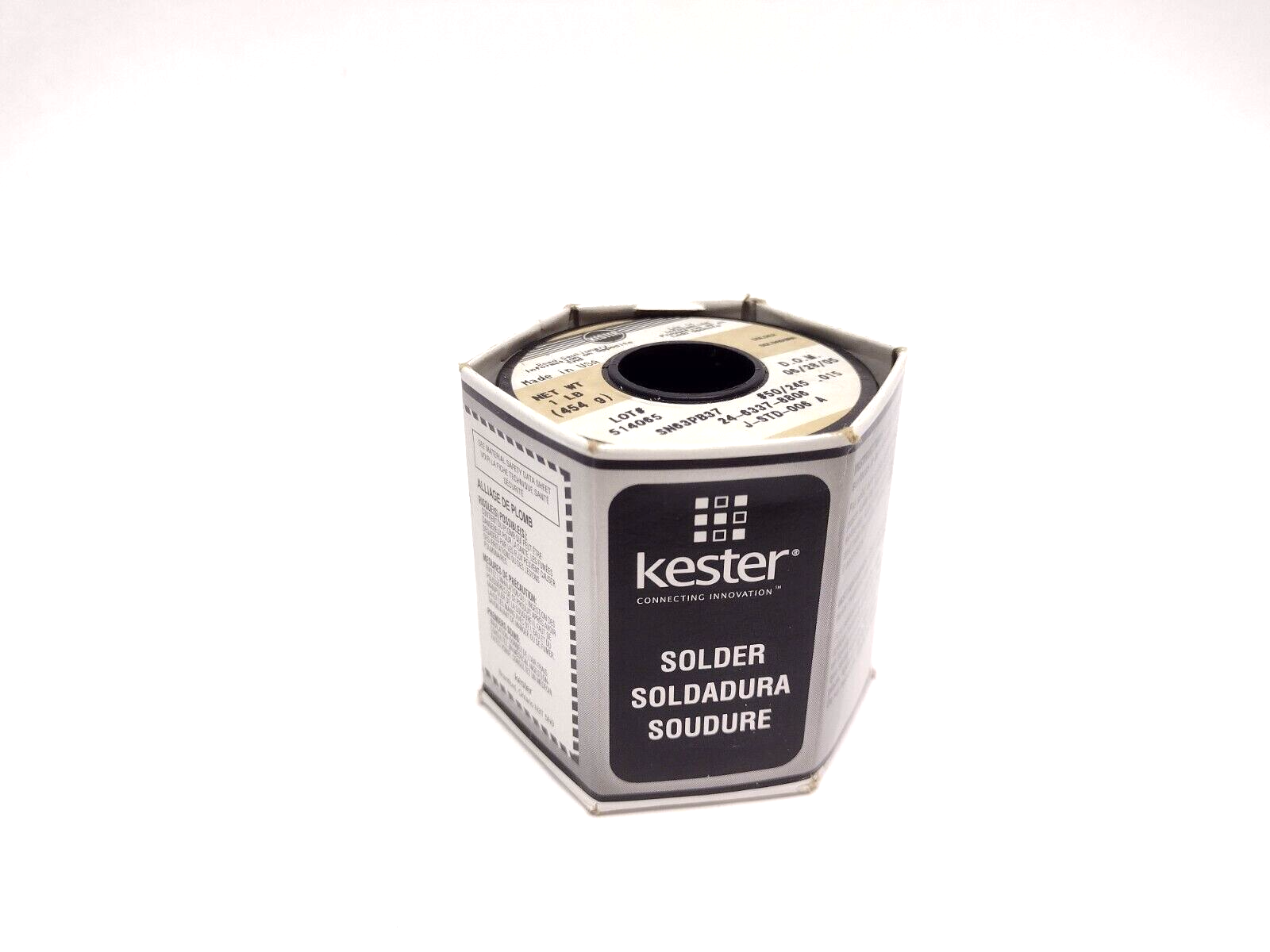 Kester 24-6337-8806 Solder 1lb #50/245 .015 DOM:06/28/05 - Maverick Industrial Sales
