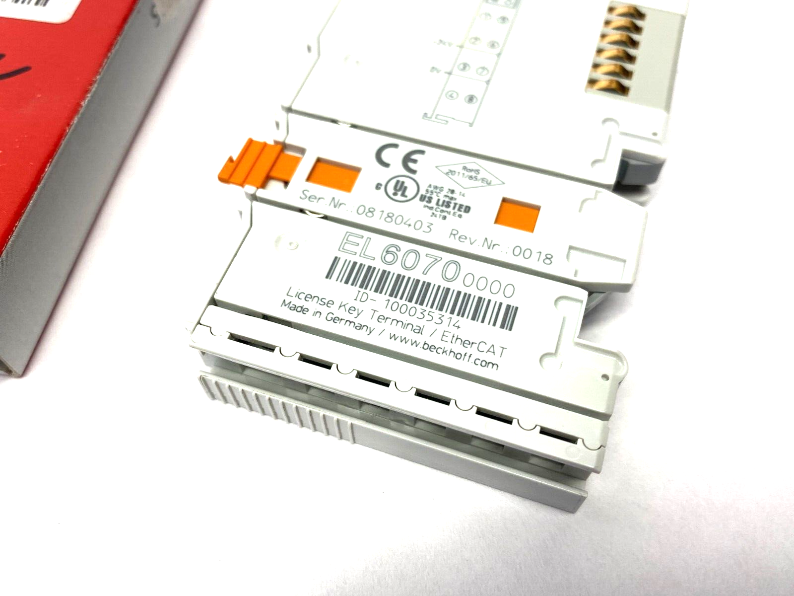 Beckhoff EL6070 License Key EtherCAT Terminal for TwinCAT 3.1 - Maverick Industrial Sales