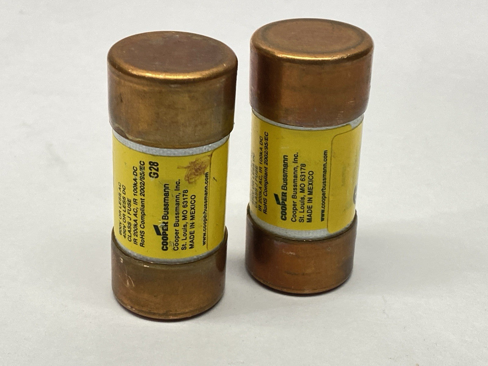 DFJ-40 | Cooper Bussmann Drive Fuse 40A 450VDC 600VAC LOT OF 2 - Used - Maverick Industrial Sales