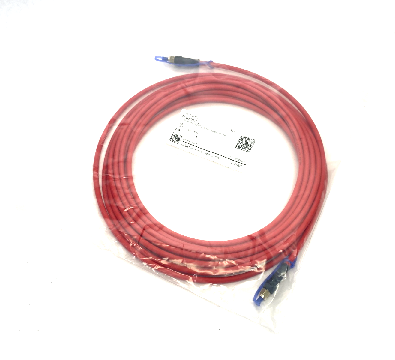 Industrial Fiber Optics IF 635B-7-5 Patchcord F/O SERCOS 84C01000S333 7.5m - Maverick Industrial Sales