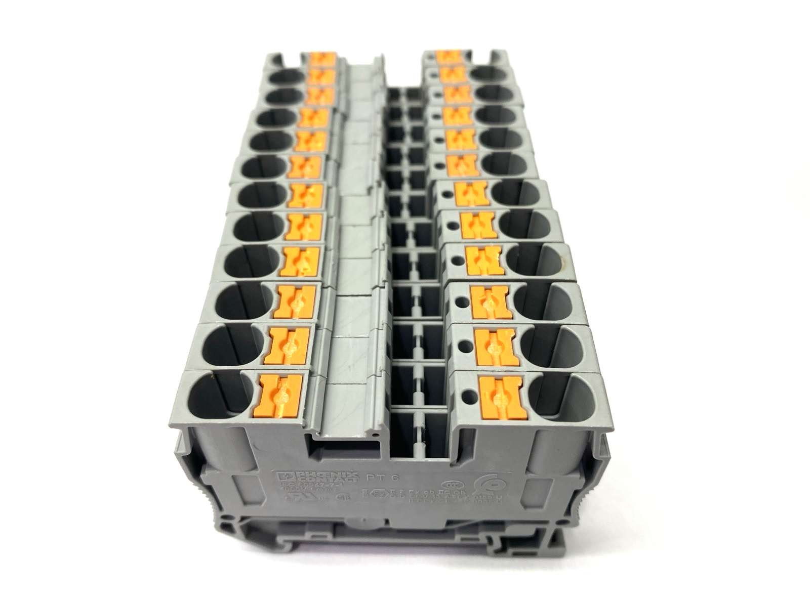PT 6 | Phoenix Contact Feed-Through Terminal Block 3211813 LOT OF 12 - Used - Maverick Industrial Sales