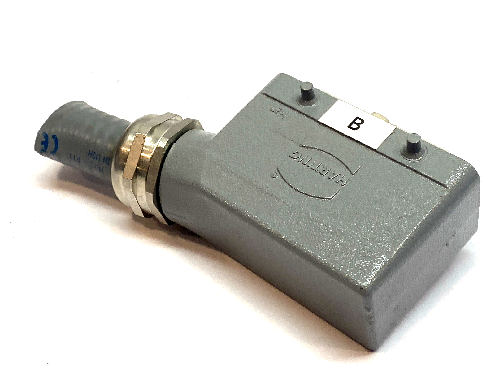 HARTING Han 16B Side Entry Hood w/ 09330162601 Insert Connector - Maverick Industrial Sales