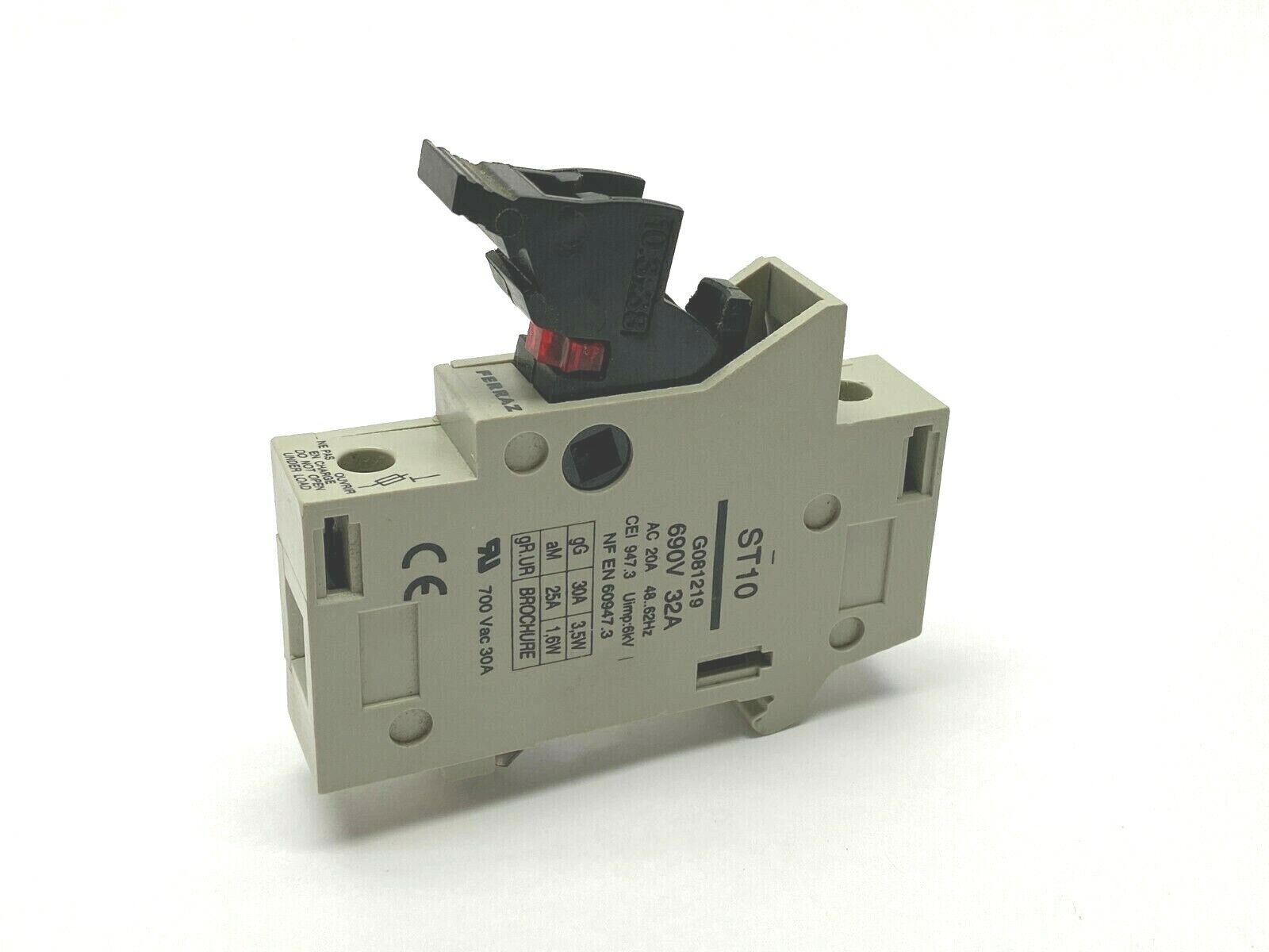 Ferraz ST10 Fuseholder CC Class 6700VAC - Used - Maverick Industrial Sales