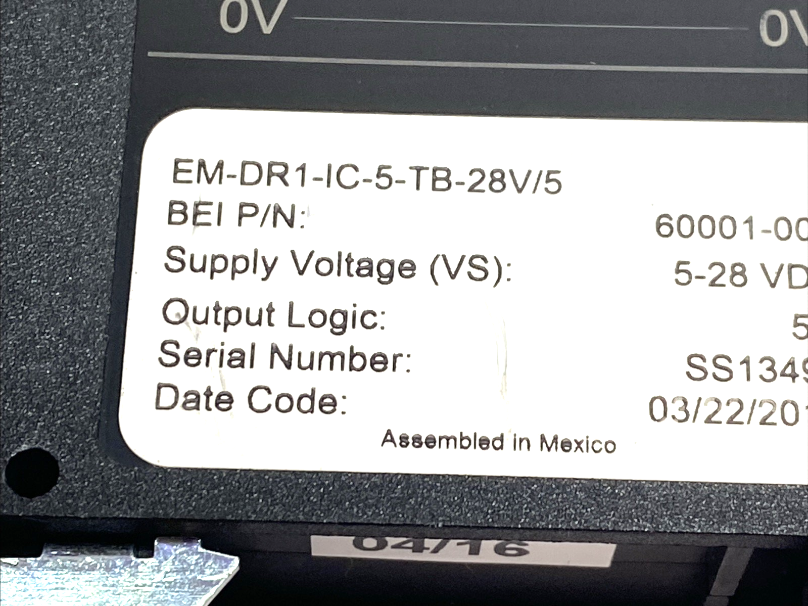 EM-DR1-IC-5-TB-28V/5 | BEI Optical Isolator Module 5V Output - For parts or not working - Maverick Industrial Sales