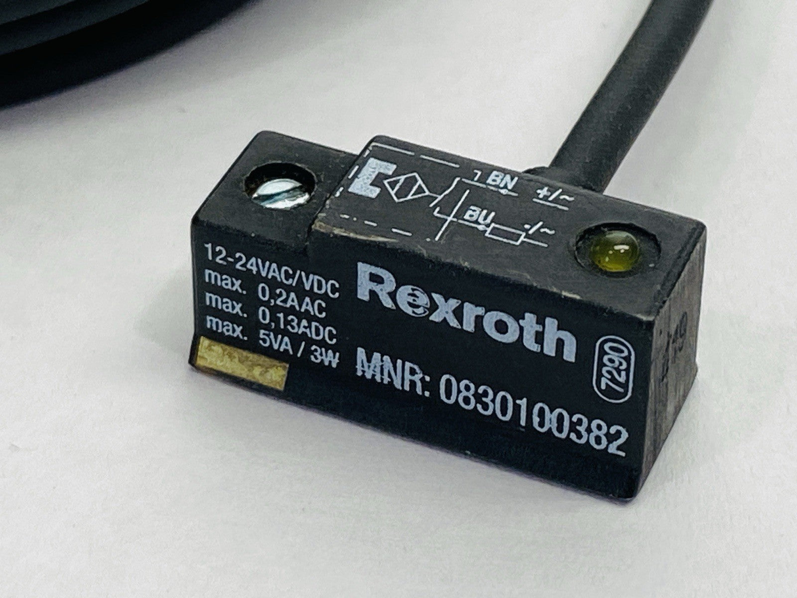 Rexroth 0830100382 Pneumatic Cylinder Proximity Switch 12-24V - Maverick Industrial Sales