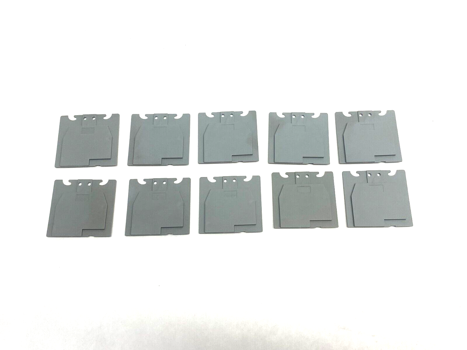 ABB Entrelec 1SNA118707R0300 Terminal Block End Cover Gray LOT OF 10 - Maverick Industrial Sales