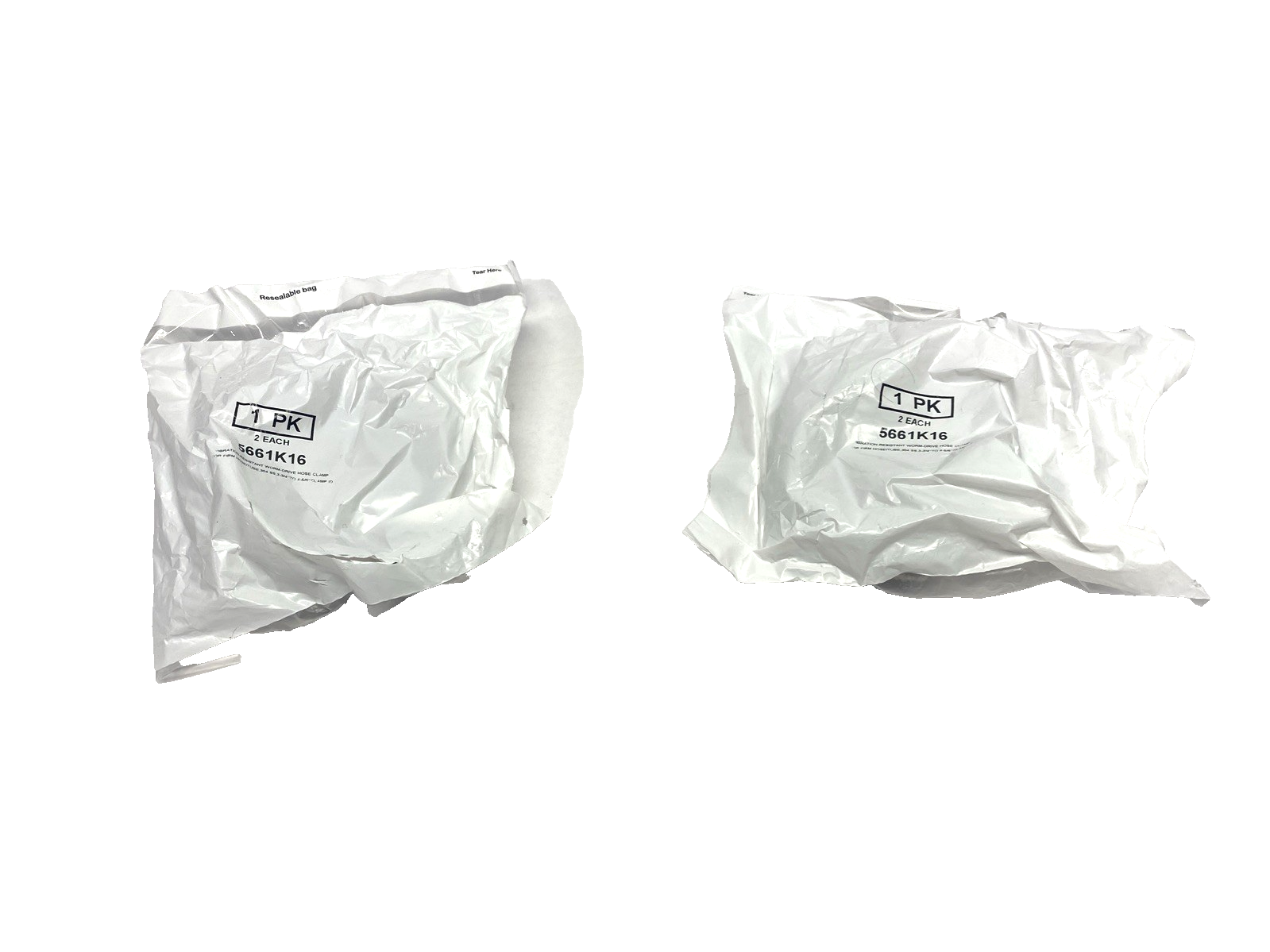 5661K16 Slotted Hex Worm-Drive Hose/Tube Clamp 3-3/4" To 4-5/8" x 5/8" Wide 4-PK - Maverick Industrial Sales