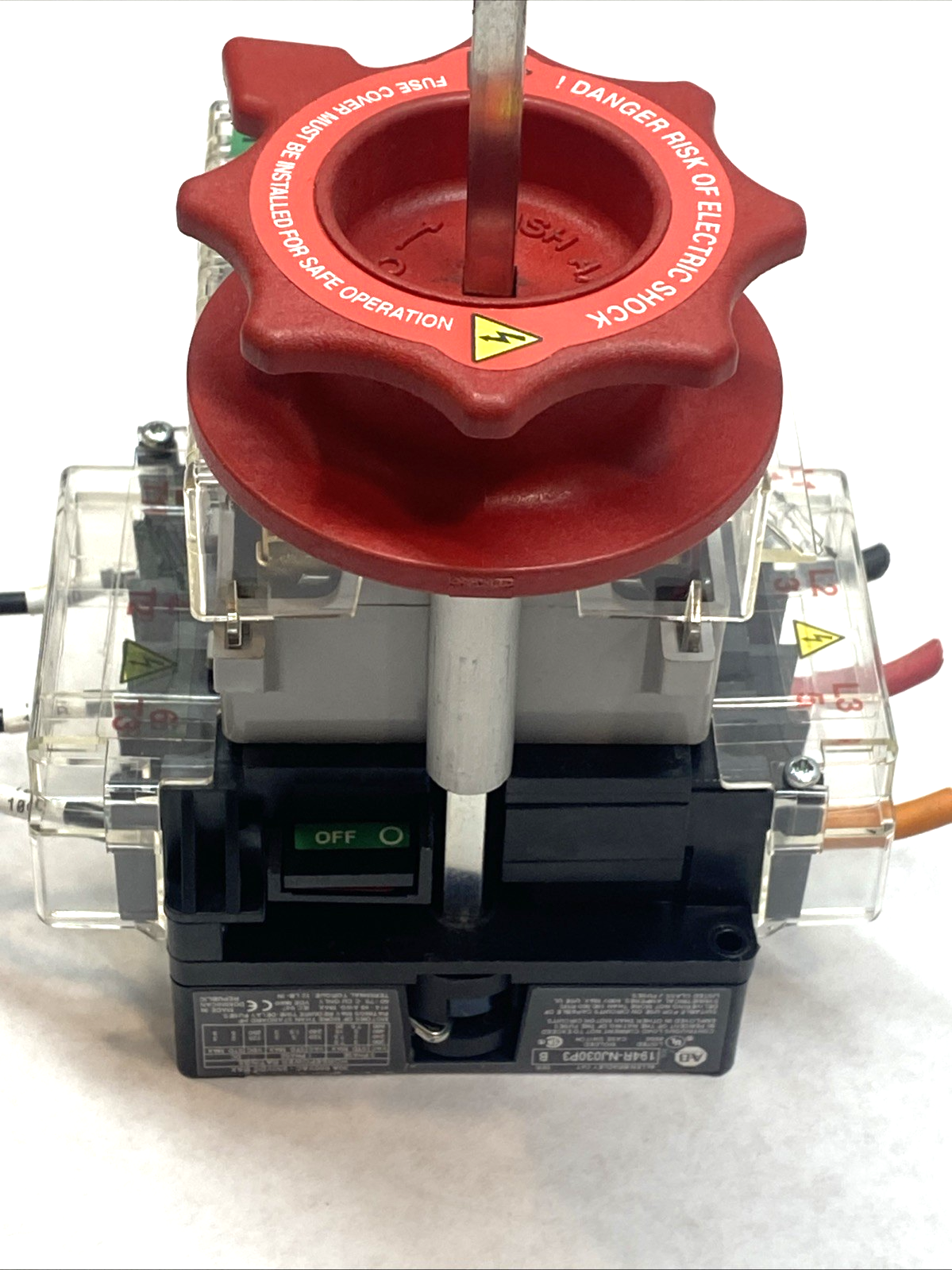 194‑NJ030P3 | Allen Bradley 30A 3‑Pole Fused Rotary Disconnect Switch 600V SER B - Used - Maverick Industrial Sales