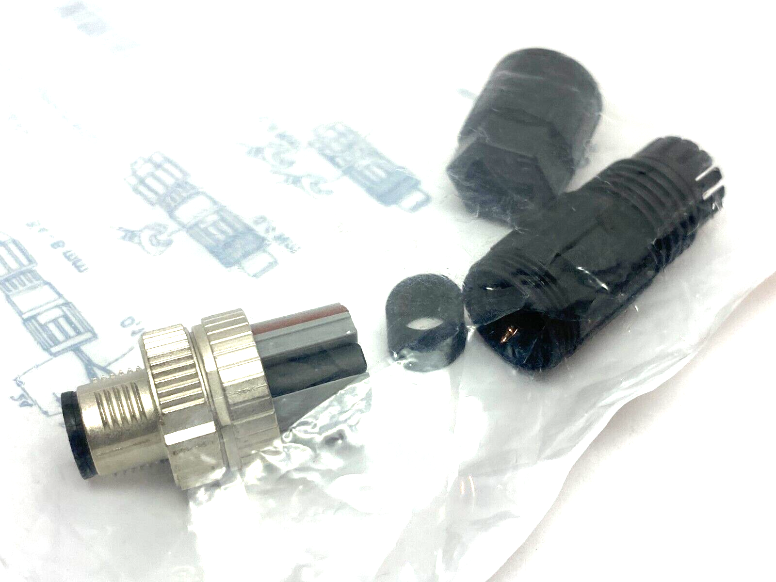 Lutze 490191 Field Wireable Connector M12 Straight STGK-M12 5POL-A FK - Maverick Industrial Sales