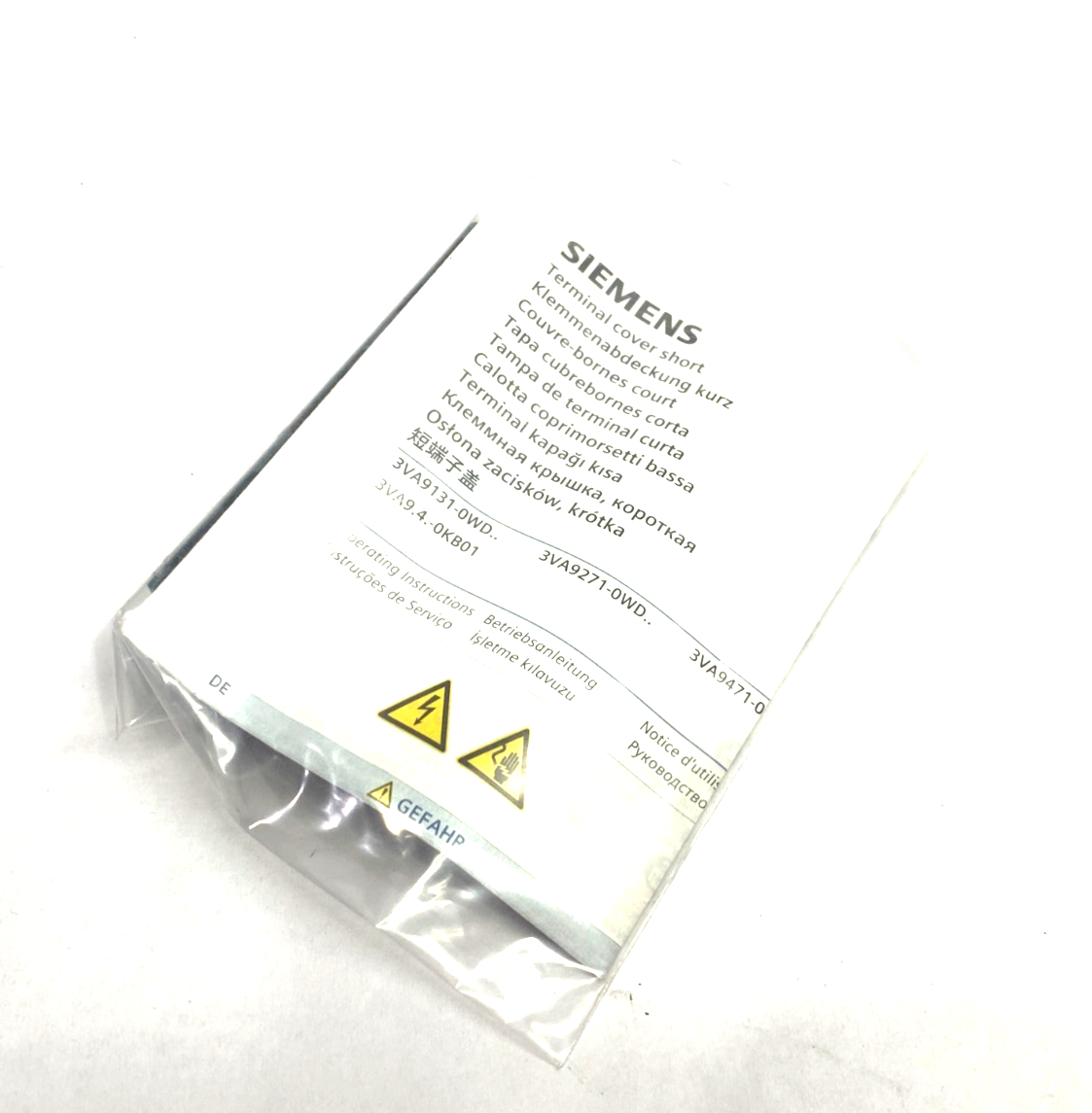 Siemens 3VA9271-0WD30 Circuit Breaker Accessory Terminal Cover 3-Pole - Maverick Industrial Sales