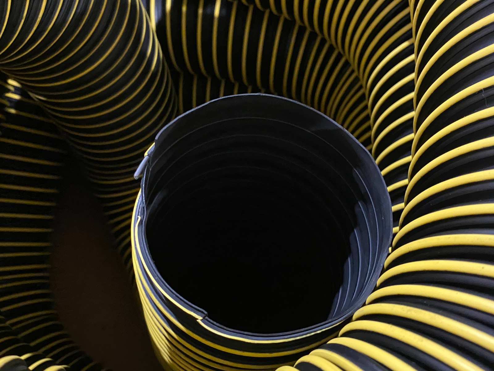 Flexaust 8901045000 Flexible Tubing Exhaust Hose T-7W 4.5" ID BOX OF 25 FEET - Maverick Industrial Sales