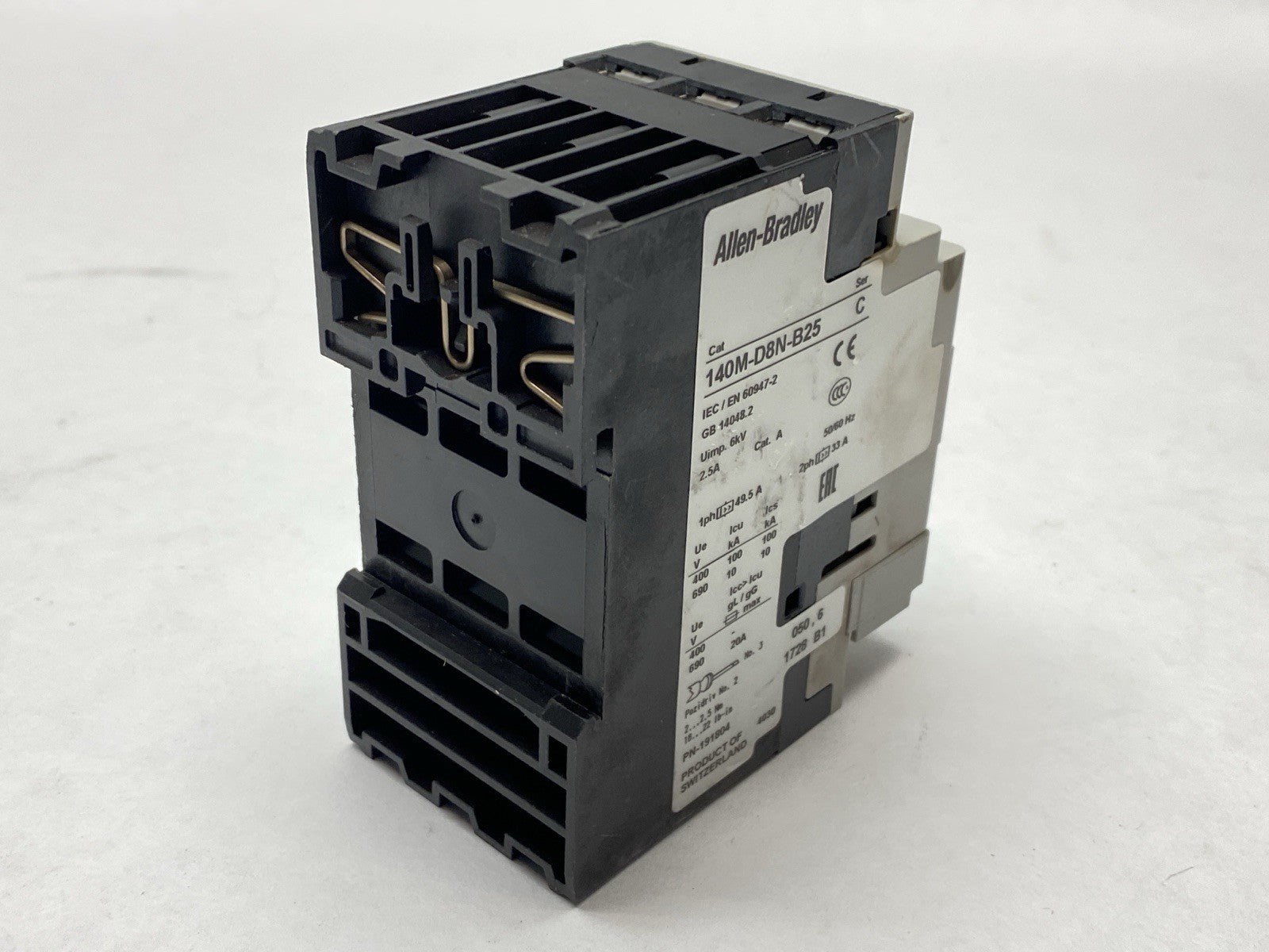 Allen Bradley 140M-D8N-B25 Ser C Motor Circuit Protector Circuit-Breaker 2.5A - Maverick Industrial Sales
