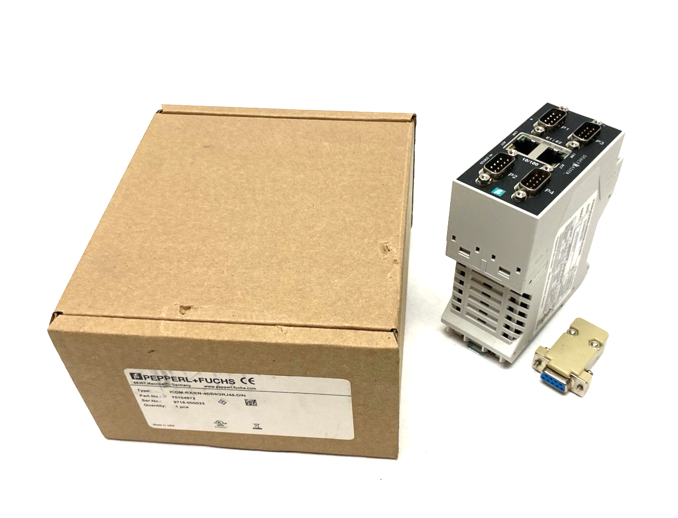 ICDM-RX/EN-4DB9/2RJ45-DIN | Pepperl+Fuchs Comtrol EtherNet/IP +Gateway 70104872 - New Other - Maverick Industrial Sales