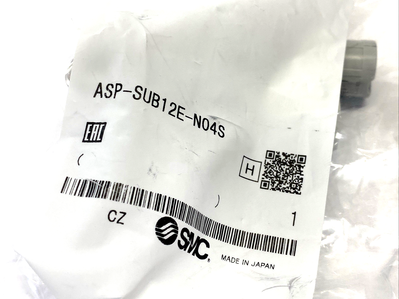 ASP-SUB12E-N04S | SMC Speed Controller w/ Pilot Check Valve, 12mm Tube 1/2" NPT - New - Maverick Industrial Sales