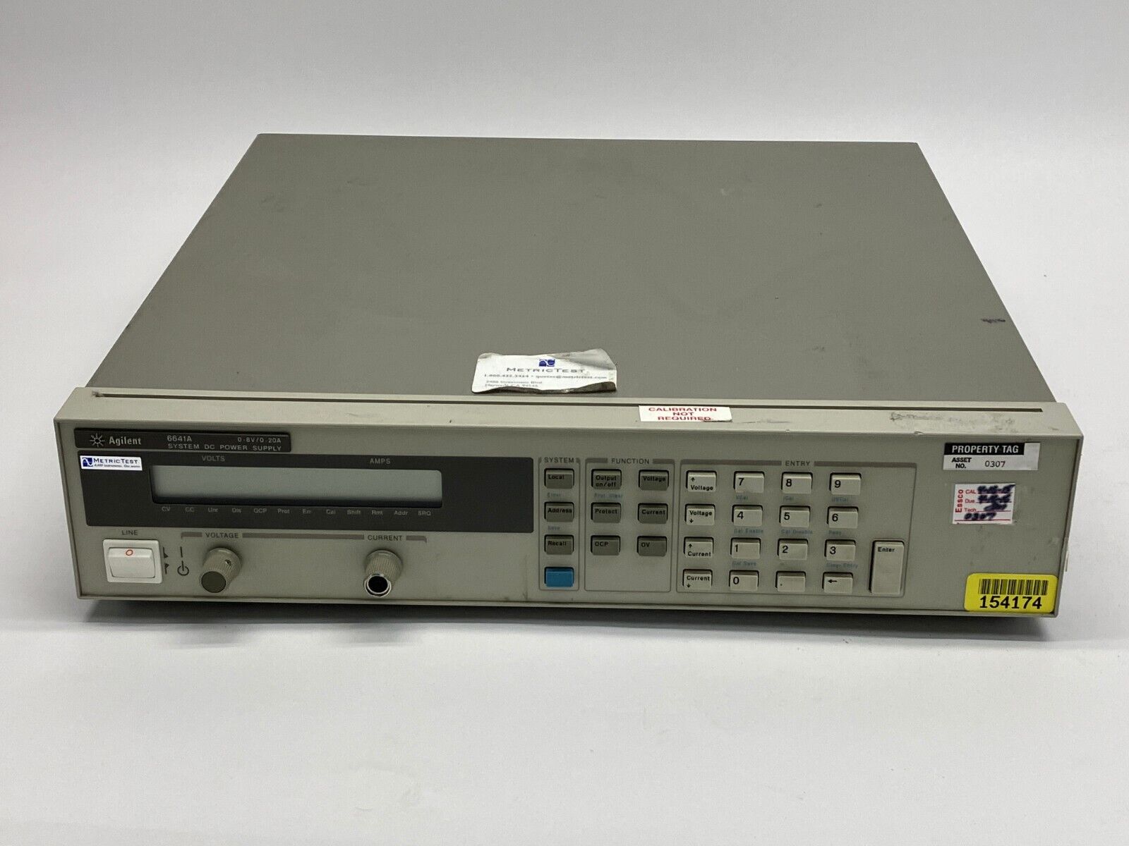 Agilent 6641A System DC Power Supply 0-8V/0-20A - Maverick Industrial Sales