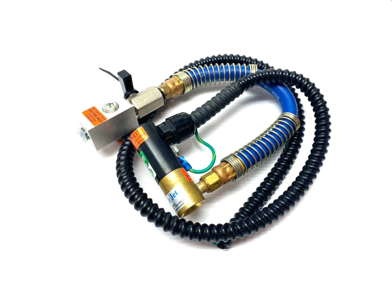 Exair 7194 Ion Air Jet w/ Stay Set Flexible Hose & Mag Base CORD CUT - Maverick Industrial Sales
