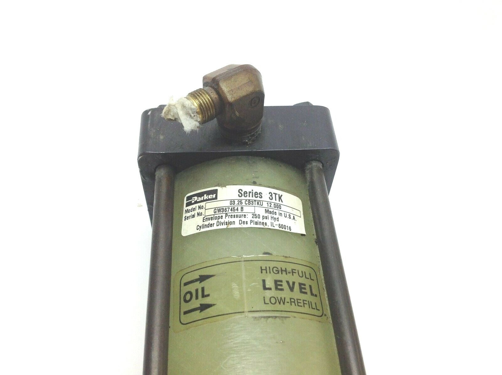 Parker 03.25 CB3TKU 12.00 Hydraulic Fluid Filter 250 PSI - Maverick Industrial Sales