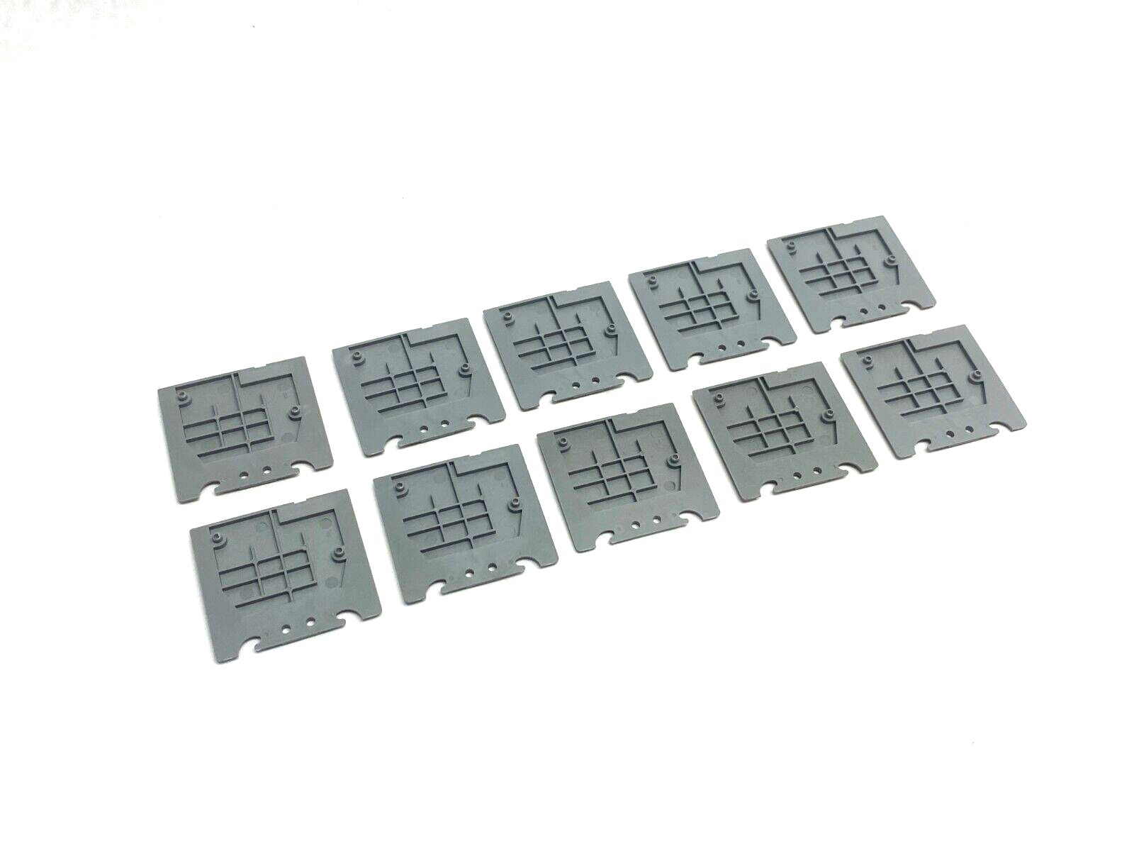 ABB Entrelec 1SNA118707R0300 Terminal Block End Cover Gray LOT OF 10 - Maverick Industrial Sales