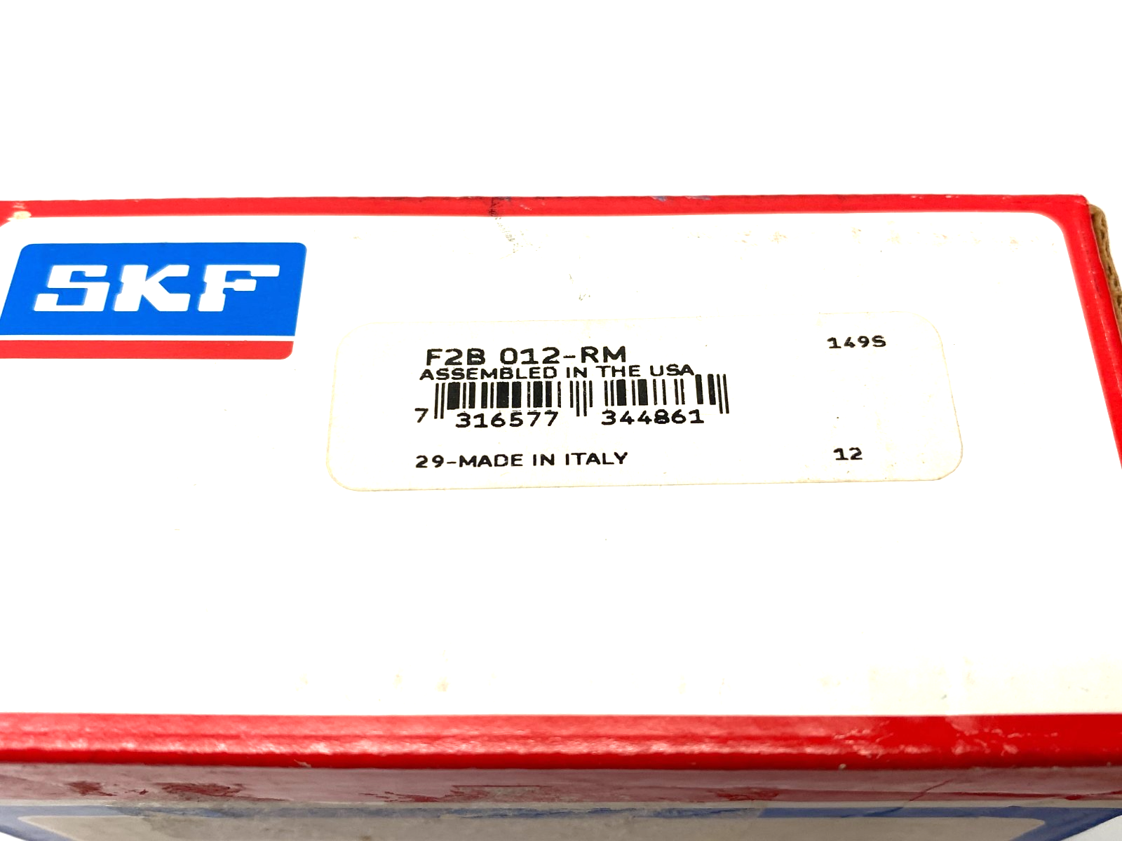 SKF F2B 012-RM Oval Flange Ball Bearing Unit 2-Bolt - Maverick Industrial Sales