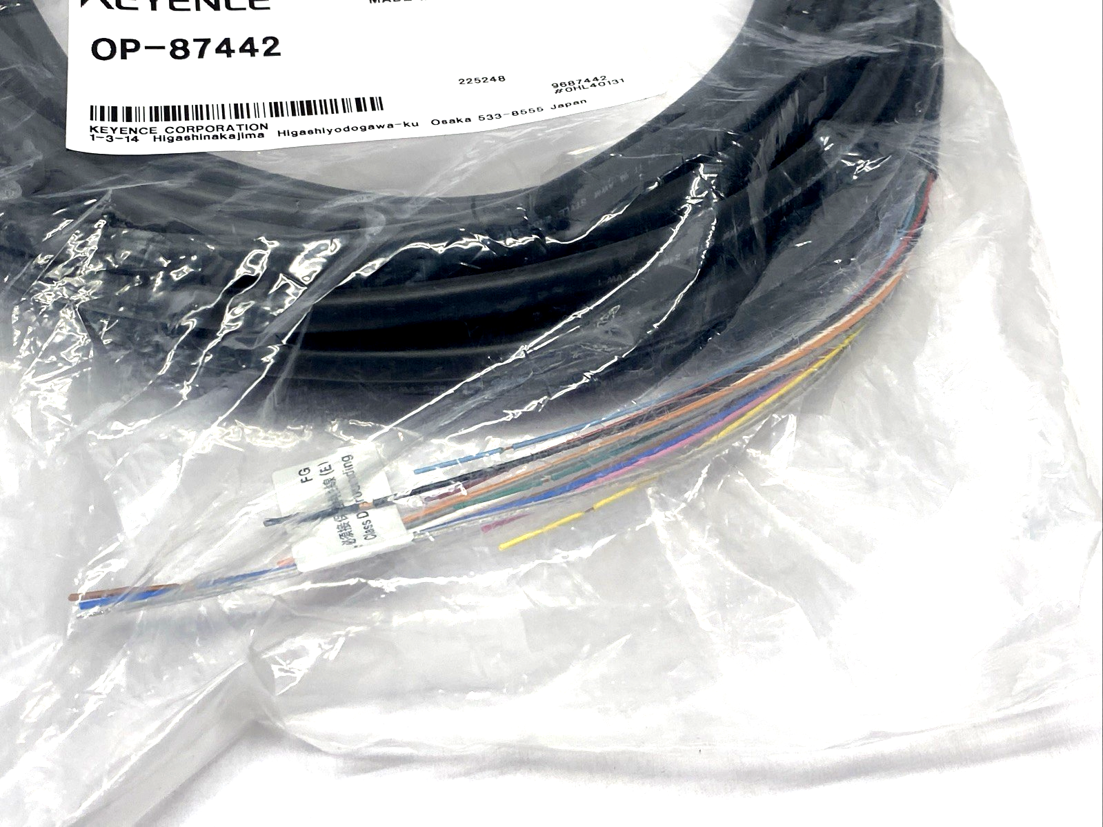 Keyence OP-87442 Vision Sensor Power I/O Cable 10m - Maverick Industrial Sales