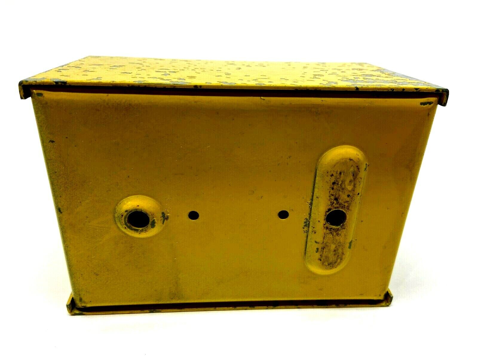 Allen Bradley 1 Pushbutton Opening Yellow Paint Enclosure 4-7/8 x 3-3/8 x 2-7/8" - Maverick Industrial Sales
