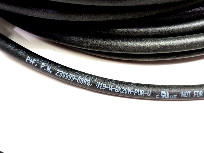 Pepperl+Fuchs V19-W-BK20M-PUR-U Female Cable, Angled M12 8-Pin, 20m, 239999-0008 - Maverick Industrial Sales