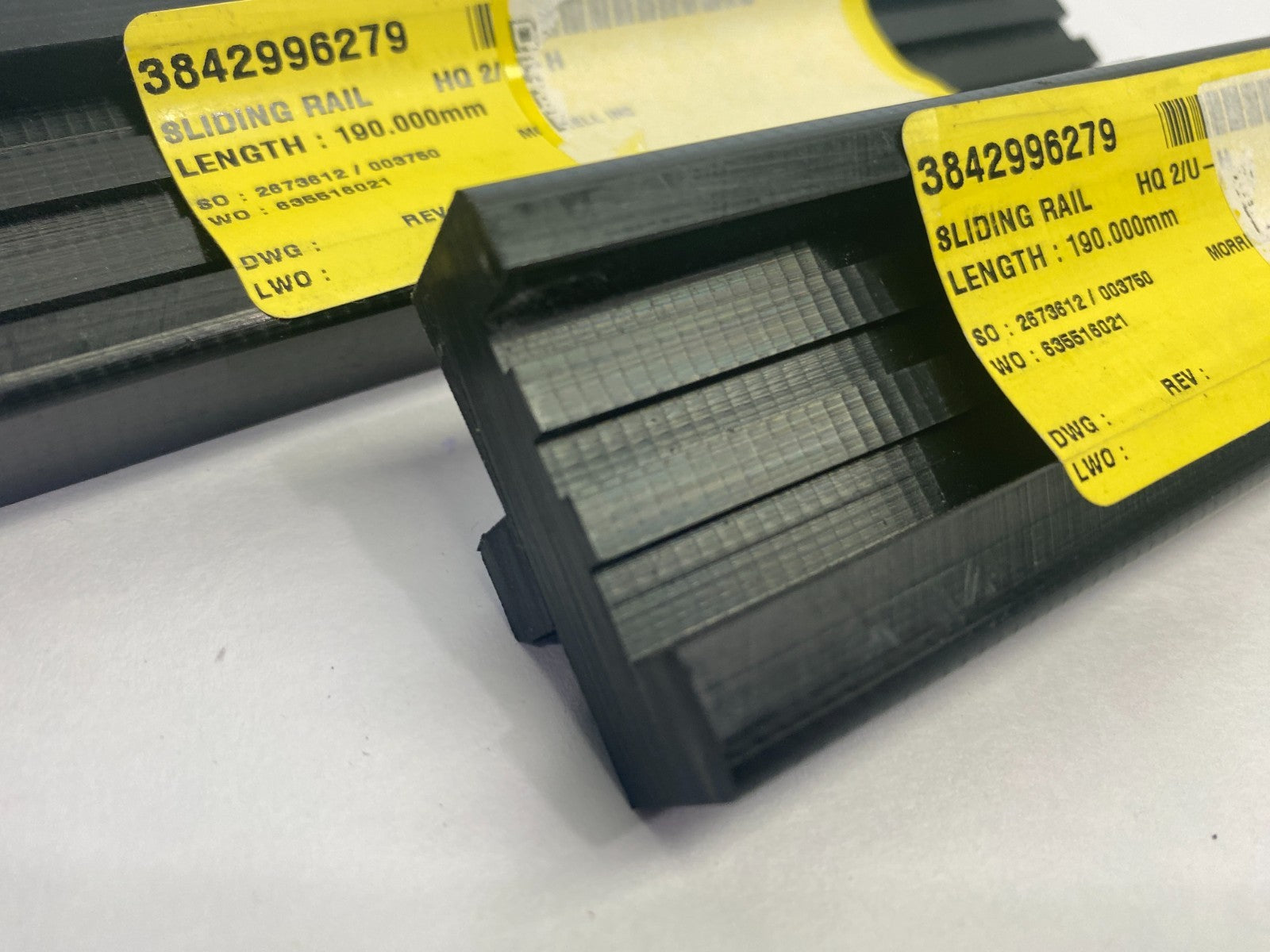 Bosch Rexroth 3842996279 Sliding Rail 190mm HQ 2/U-H LOT OF 2 - Maverick Industrial Sales