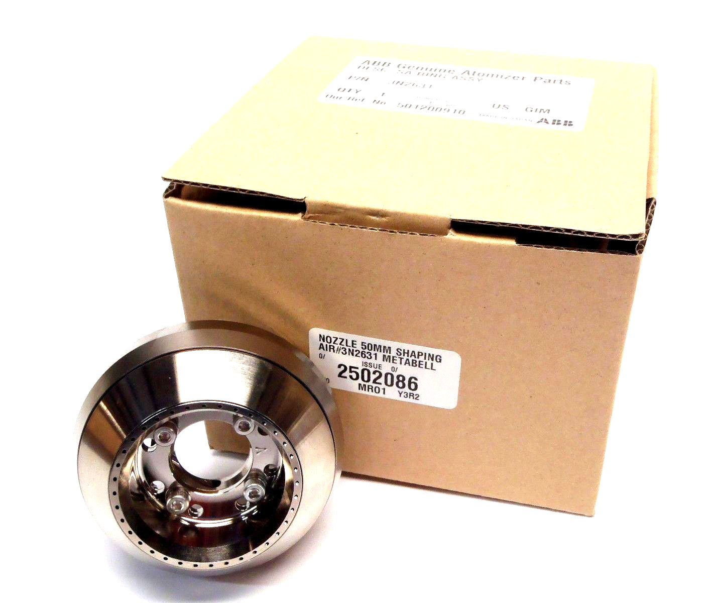 ABB 3N2631 Metabell Nozzle SA Ring Assembly 50mm for Robot MMBell925 - Maverick Industrial Sales